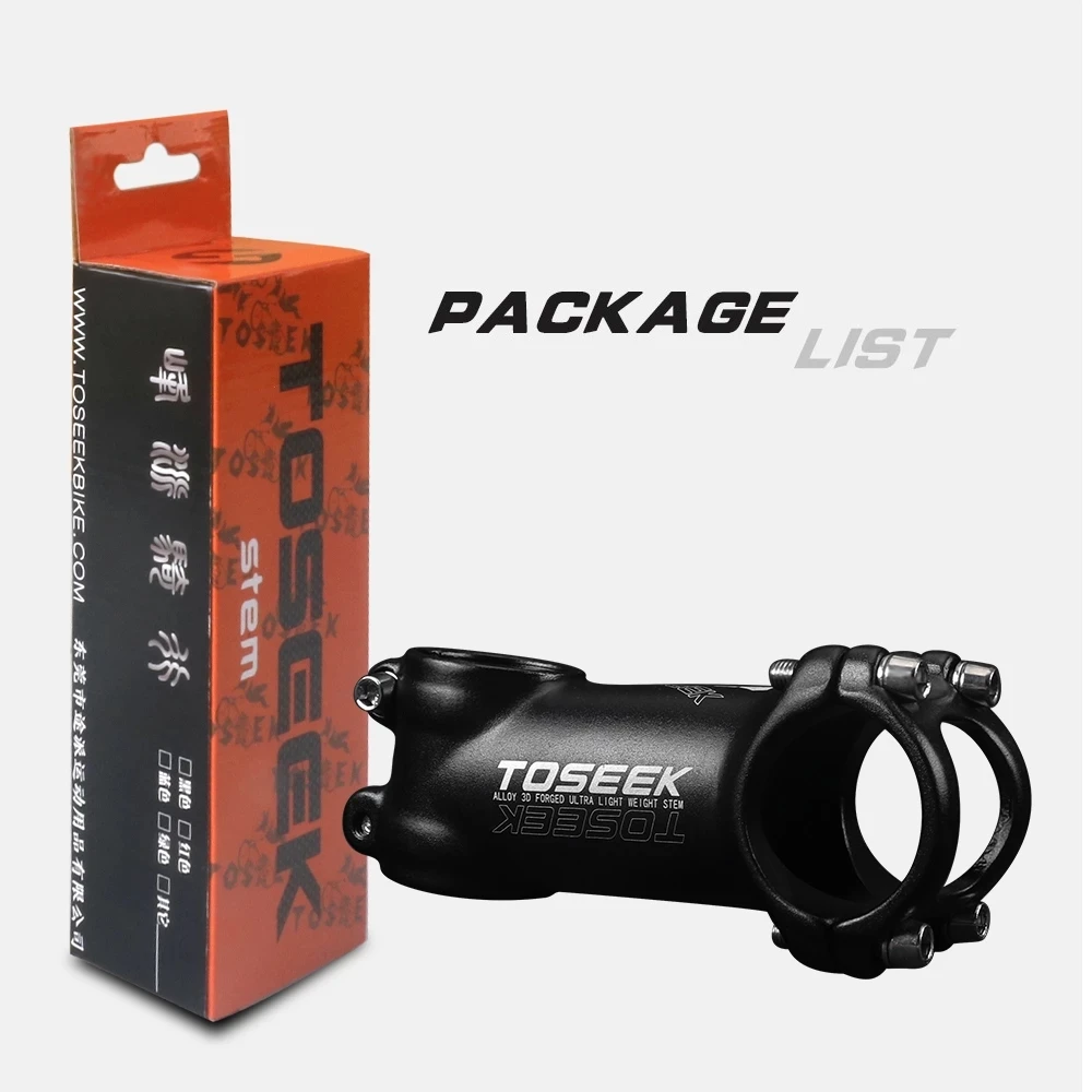 Bicycle Stem Ultralight Aluminum 7 Degrees MTB Mountain Bike 31.8 x 45/55/60/65/70/80/90/100/110mm Accessories