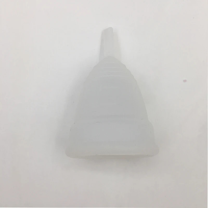 1 PC White-S 2 шт(S+ L) женские чашки для гигиены, многоразовые Медицинские силиконовые гигиенические подушечки для мужчин, чашки для менструального силикона - Цвет: 1 PC White-S