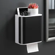 

Four color Toilet Paper Holder Waterproof Wall Mounted Toilet Paper Holder Shelf Storage Box Bathroom Tool Tissue Holder