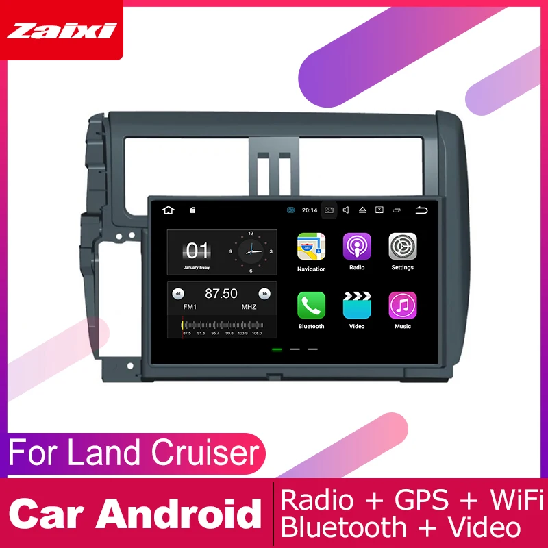 Для Toyota Land Cruiser Prado 150 2009 2010 2011 2012 2013 Автомобильная Мультимедийная система Android DVD