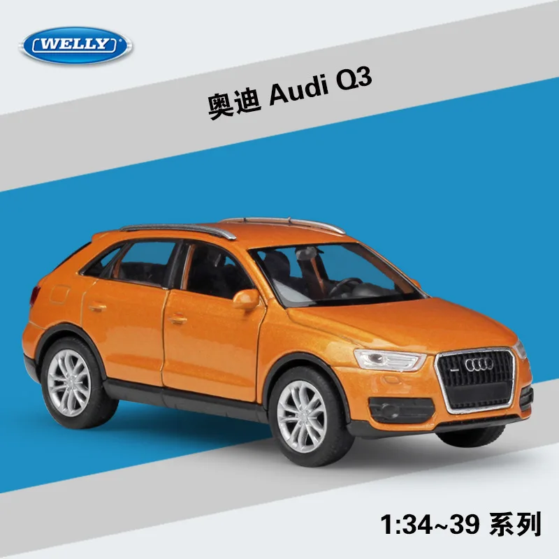 Модель автомобиля Welly 1:36 Audi Q3 из сплава Натяжной автомобиль коллекционные