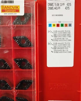 

10PCS SANDVI CARBIDE INSERT DNMG150612-PF 4315