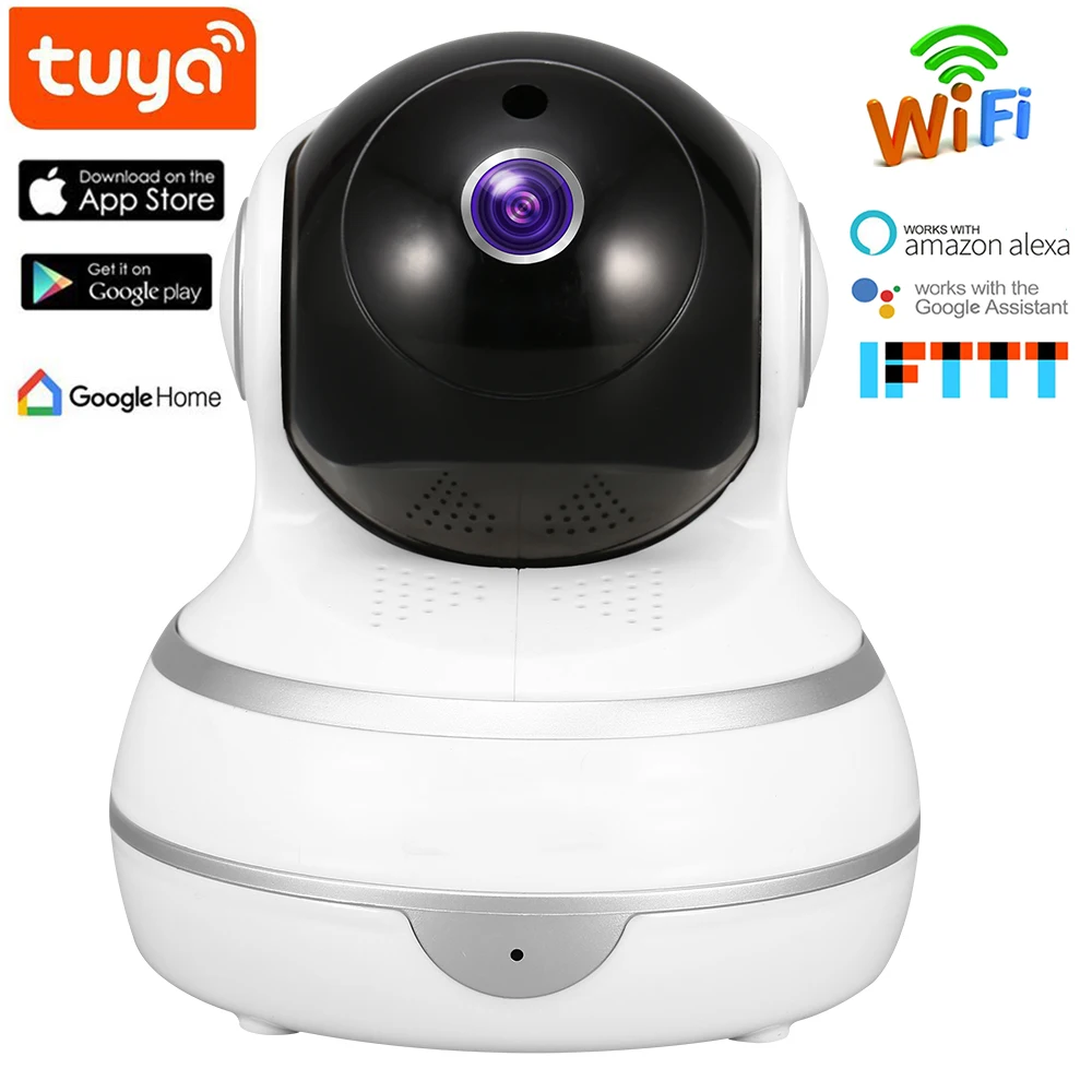Беспроводная ip камера 1080P HD Tuya Smart Life Alexa с двухсторонним звуковым