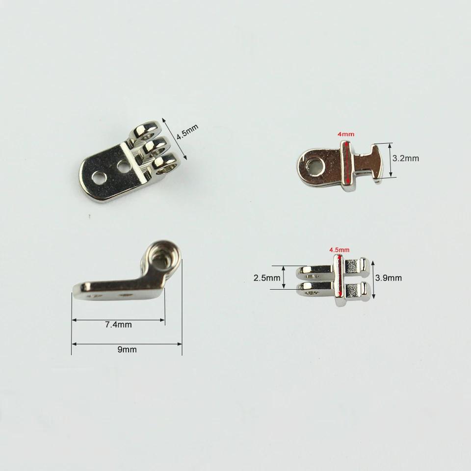 10x Brillenscharniere [3-4mm] - Reparaturset Für Wayfarer Kunststoffbrillen