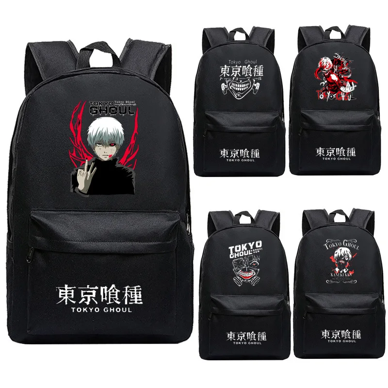 

Anime Tokyo Ghoul Girl Boy School Bagpack Large Travel Backpack Oxford School Bags for Teenage Anime Bookbag