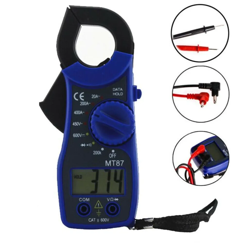 

Digital Clamp Meter AC/DC Multimeter Temp Volt Amp Tester Current Voltage