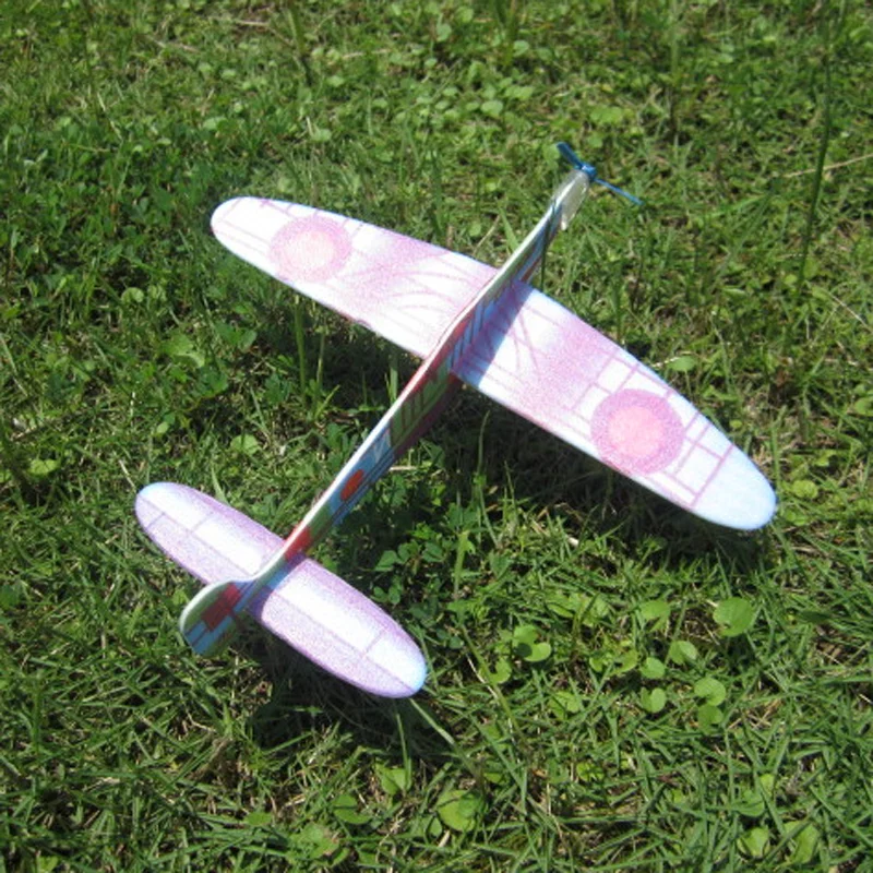 4 шт. DIY детские мини-пена ручной работы метание летающих самолета планер развивающие творческие дети модель головоломка Игрушечные лошадки