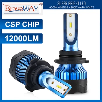 

Braveway Super Led Light Bulbs H4 H7 H11 Headlight Led Car Bulb 4300K 6500K HB3 HB4 Led Light H7 Auto Lamp H4 Headlamp for Car