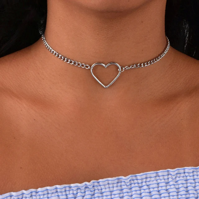 Heart Choker Necklaces 1