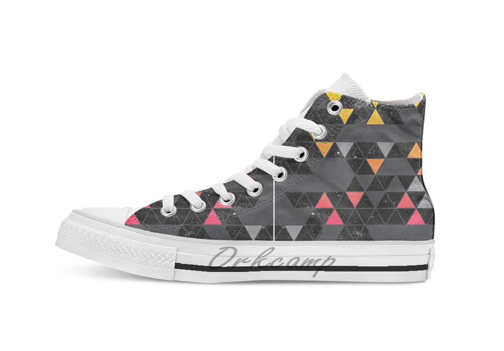 Gradient Space breathable Casual High Top lace-up Canvas shoes sneakers Drop shipping | Спорт и развлечения
