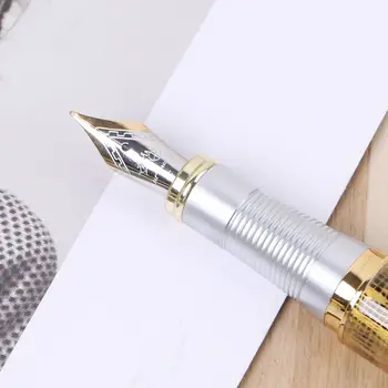 

HOT! Jinhao X250 18kgp Fountain Pen Medium Nib Deluxe Gold New H55F