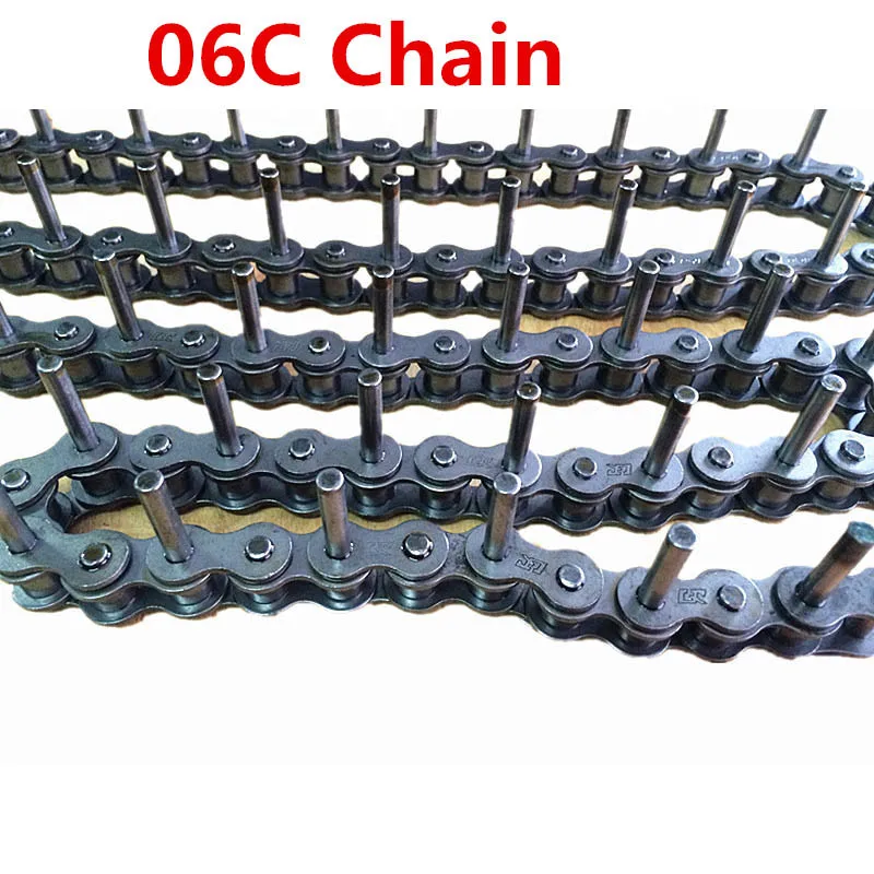 1PCS 1.5m Length 160 Links 5mm Pin 06C-1 Short Pitch Transmission Conveyor Roller Chain with Special Extended Pins | Обустройство