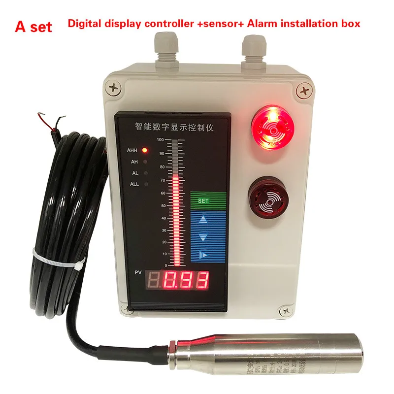 

4-20MA Level Controller level transmitter input type level sensor fire water tank level indicator 1m/2m/3m/4m/5m/6m/8m/10m