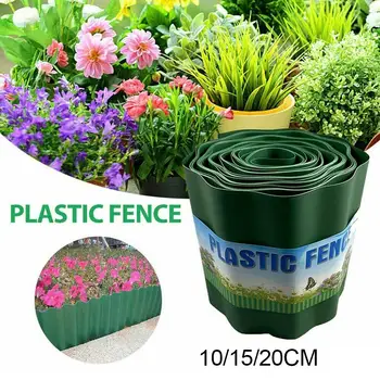 

Garden Decorative Lawn Edging DIY Fence Flower Protect Easy Installation Path Courtyard Flexible Grass Wall Ripple Shape Durable