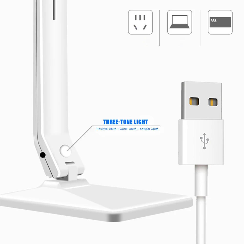 59LED USB настольная лампа, настольная лампа, светильник для чтения, настольная лампа, светильник-вспышка, домашний декор, для ухода за глазами, Портативный сенсорный фонарь, для учебы, рядом с кроватью