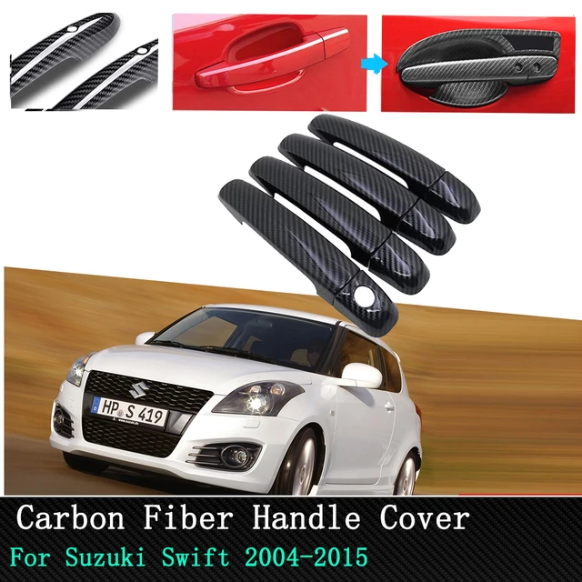Für Suzuki Swift Maruti DZire Chrom Carbon Faser Auto Außen