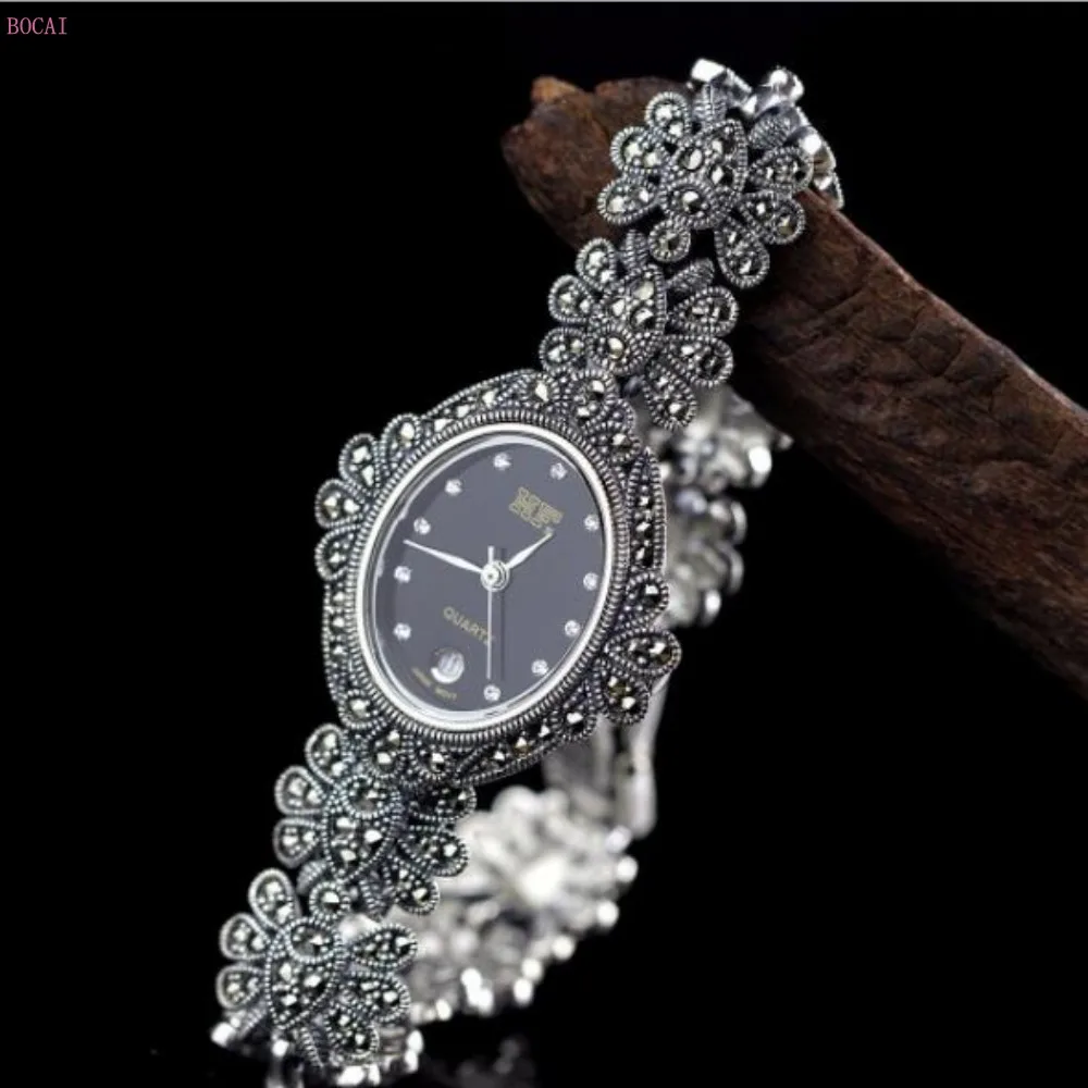 925 серебряные браслеты для мужчин и женщин, тайские серебряные ювелирные изделия, S925 Стерлинговое серебро, ювелирные изделия marcaishi, женские браслеты, новинка