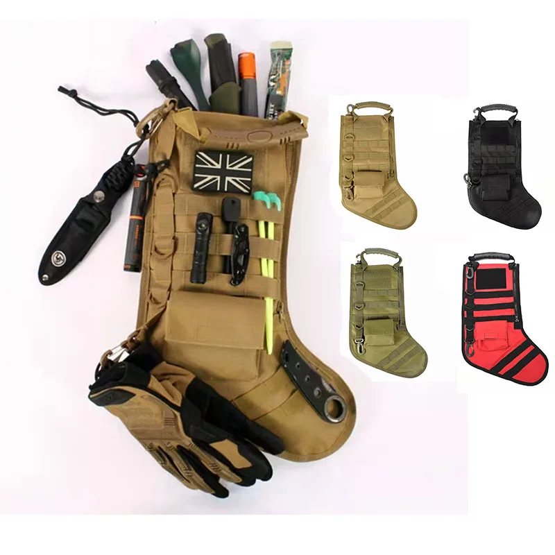 

MOLLE Christmas Stocking Socks Tactical Bag Dump Drop Pouch Utility Storage Bag Military Combat Hunting Pack Magazine Pouches
