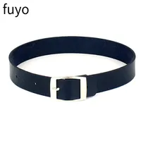 Croix noire gothique Punk Pu cuir colliers ras du cou collier Rock bijoux pour femmes homme 5
