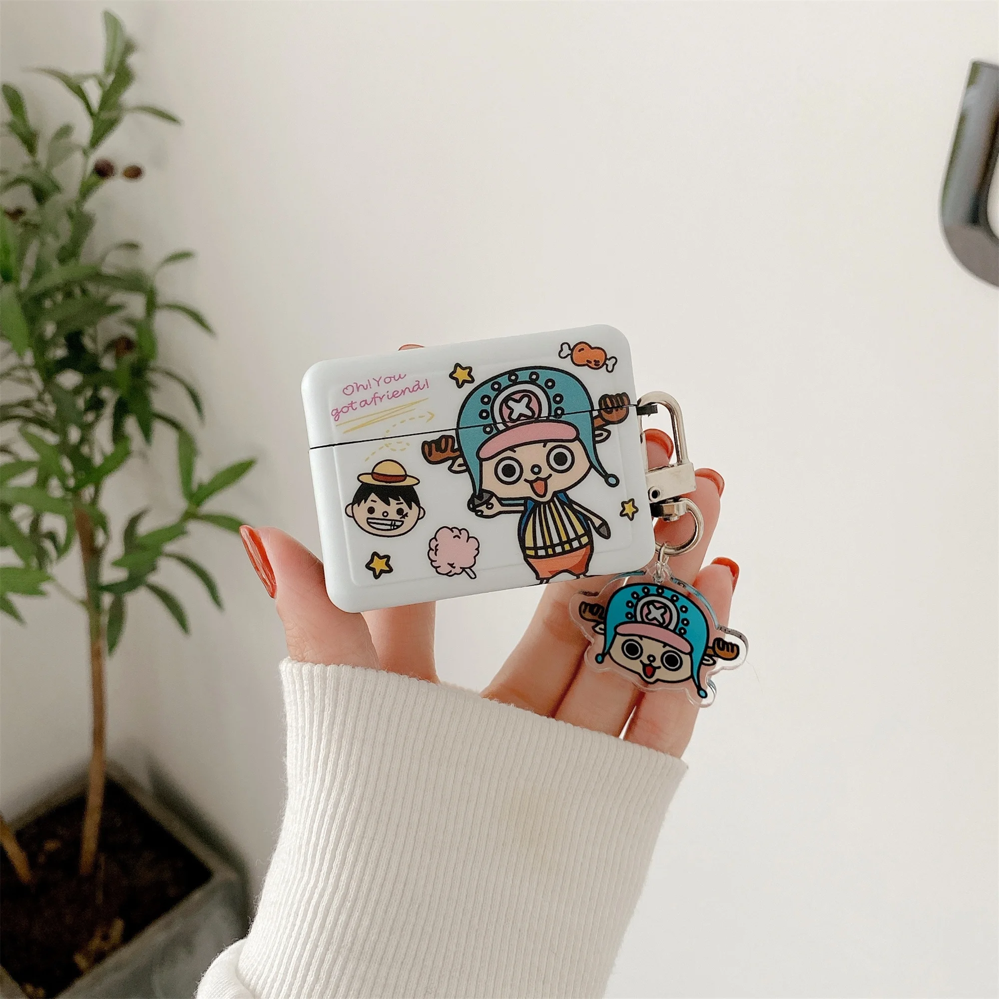 日本の漫画ワンピースルフィapple Airpodsためチョッパーケース1 2 3プロbluetoothヘッドセット保護イヤホンカバーペンダント Earphone Accessories Aliexpress
