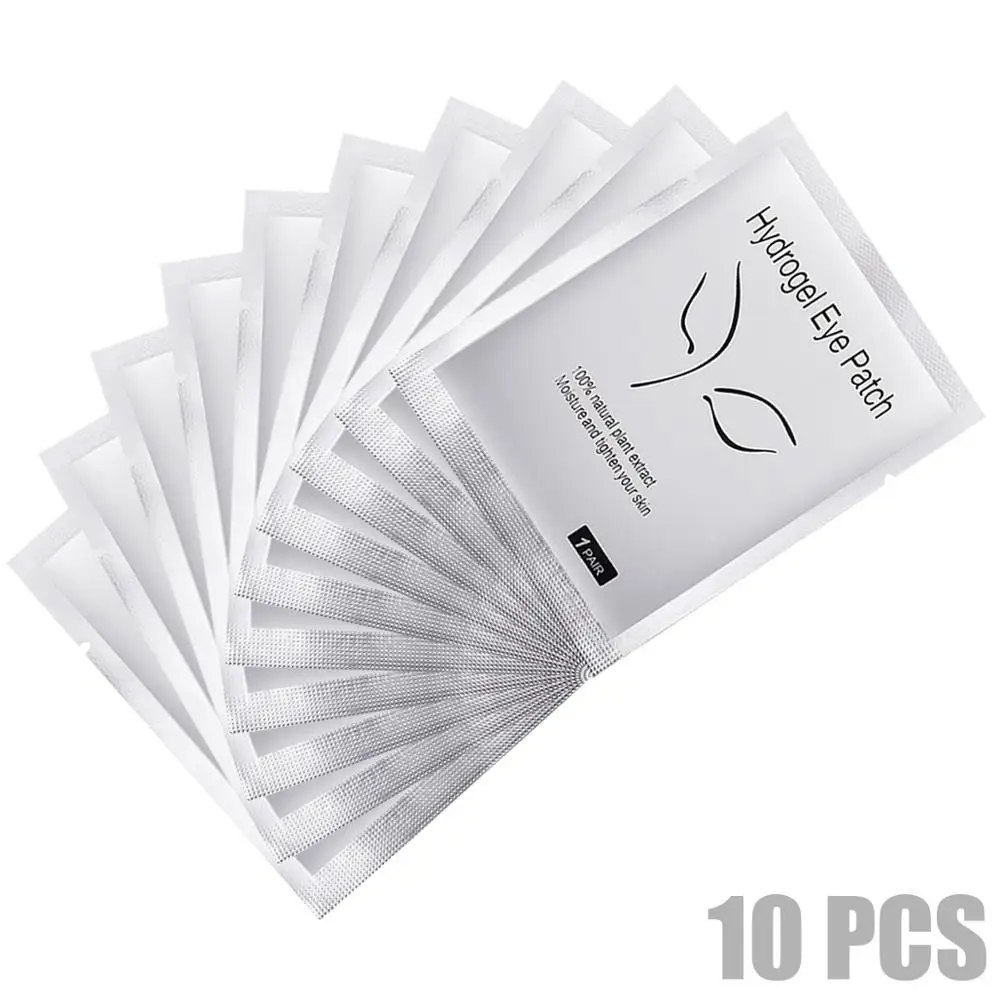 h1-10pcs 10/20 пар, накладки на глаза для прививки ресниц, нетканый коллагеновый гидрогель, индивидуальная прокладка для век - Цвет: h1-10pcs