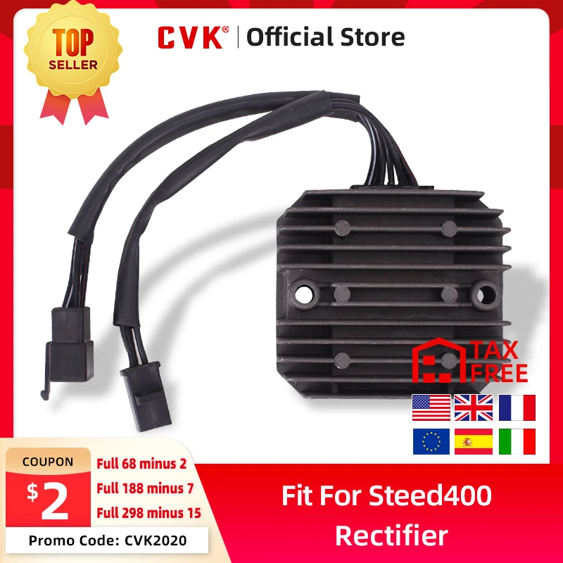 

CVK Rectifier Voltage Regulator Charger For HONDA Steed NV400 NV600 Shadow VLX 400 VRX400 Steed400 Steed600 Magna VF750C VT600