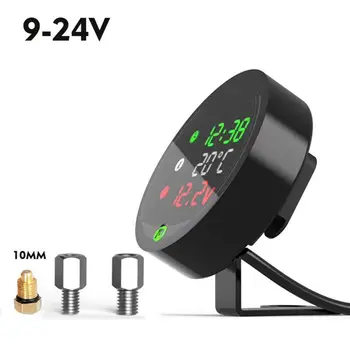 

Motorcycle Modified Water Temperature Meter Time Voltmeter 12V Chronometer USB Mobile Phone Charging 5-in-1