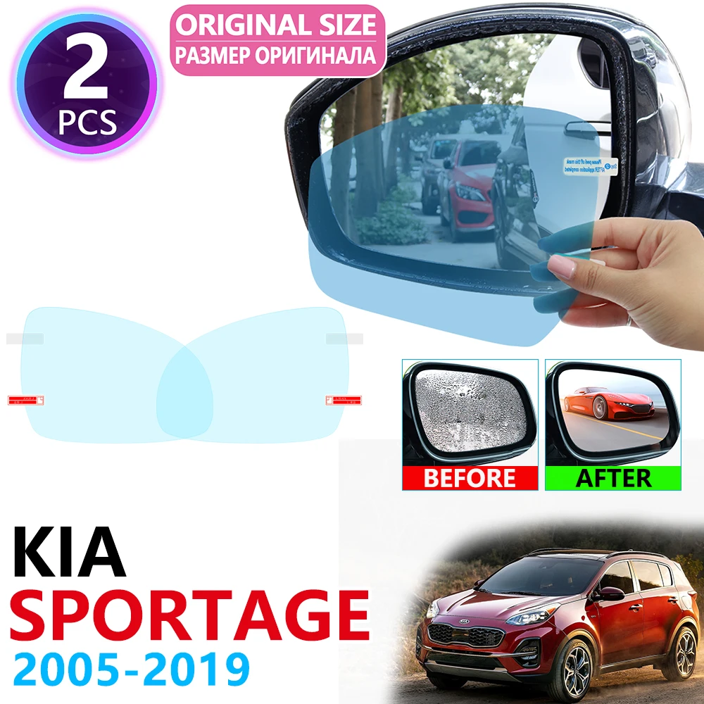 

for Kia Sportage 2005~2019 JE KM SL QL R 2005~2019 Full Cover Rearview Mirror Anti-Fog Films Rainproof Anti Fog Film Accessories