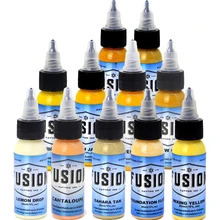 Желтые чернила для перманентного татуажа набор Пигмент краска для тату пигментос Тинта Татуировка хна для тату чернила encre татуаж