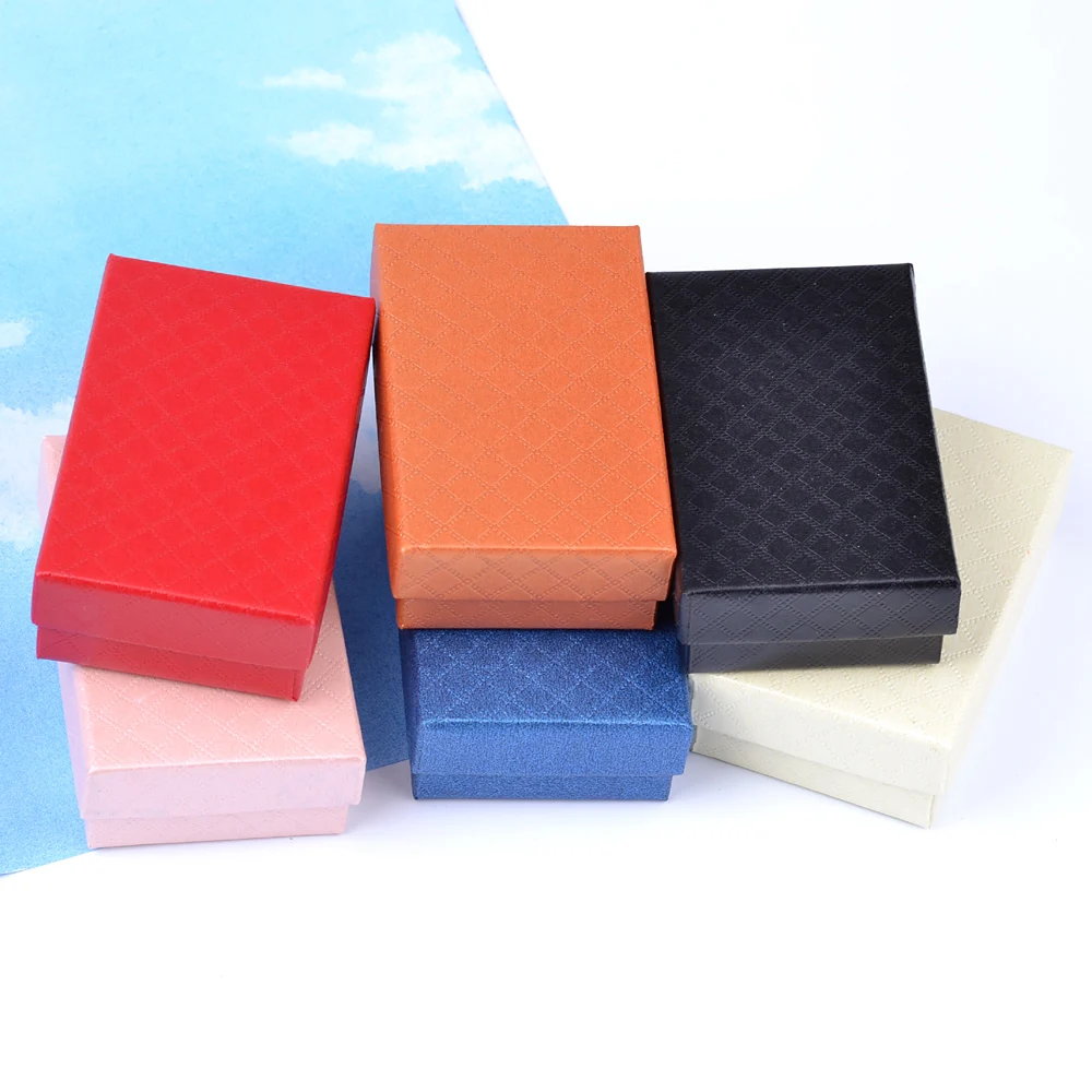

10PCS New Jewelry Box Wedding Engagement Ring Earrings Necklace Boxes Jewelry Organizer Display Gift Box Holder Wholesale