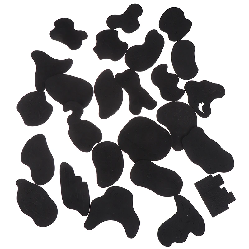 Tattoo Stickers 25pcs Hair Trimmer Tattoo Template+1 Pcs Dyeing Brush Coloring Pattern Stencil Tattoo Barber