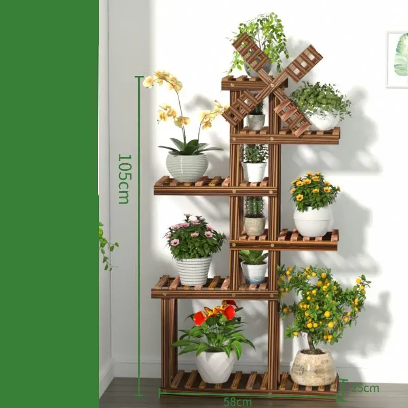 Estante Para полка для Estanteria Plantas Huerto Urbano Madera завод стойки открытый Stojak Na Kwiaty Dekoration цветок стенд - Цвет: Number 6