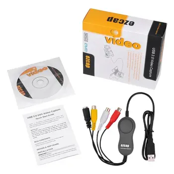 

EZCAP159 USB 2.0 Audio Video Capture Card Convert Analog Video Audio to Digital Format for Windows & Mac OS 10.14 Win10 64bit