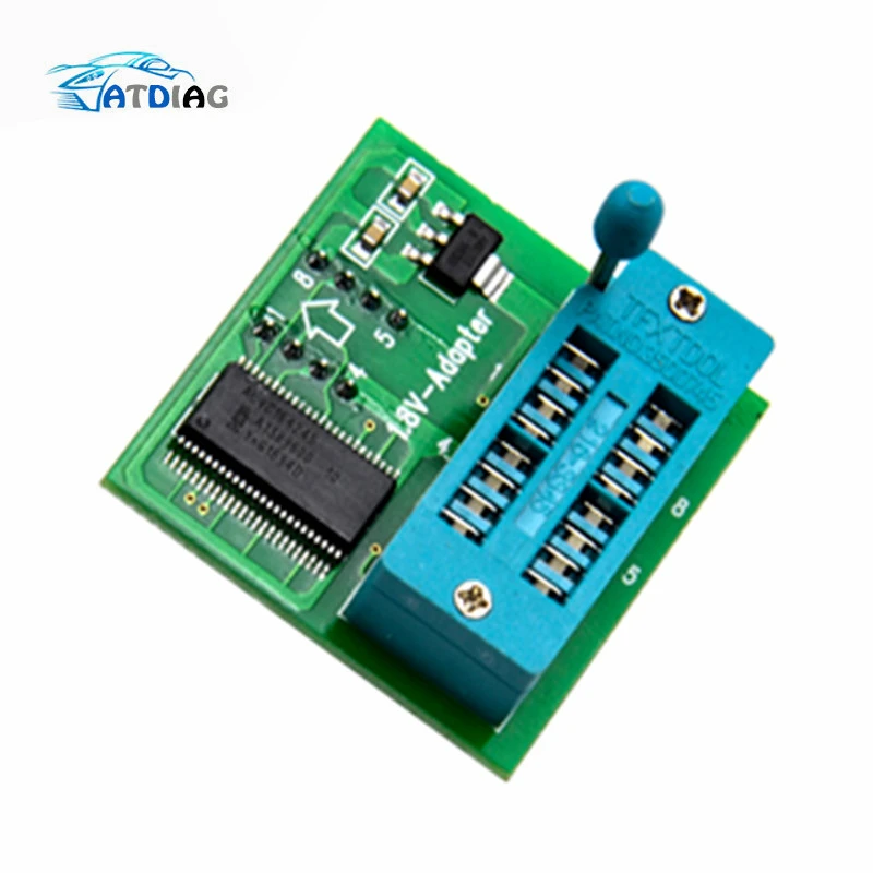 For TL866CS 1.8V Adapter for motherboard 1.8V SPI Flash SOP8 DIP8 W25 MX25 use on programmers TL866A EZP2010 EZP2013 CH341 car battery reader