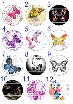 

Handmade Colorful picture Round Glass Cabochons Refrigerator magnet for Necklace Decoration and Phone Chain Accessaries261