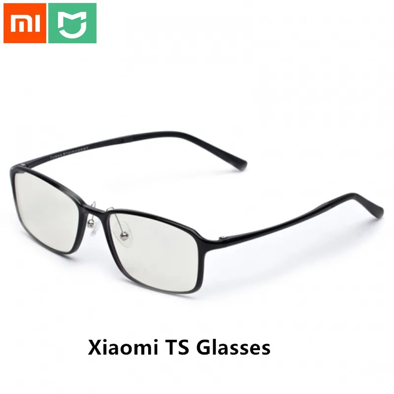 Xiao mi jia TS анти-синие стеклянные очки, анти-синий луч, УФ-защита от усталости, защита для глаз, mi Home TS, стекло для мужчин и женщин - Цвет: black