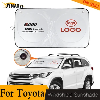 

Car sunshade logo for toyota TRD parasol coche with Sucker windshield sun cover visor protector emblem for toyota Camry Avalon