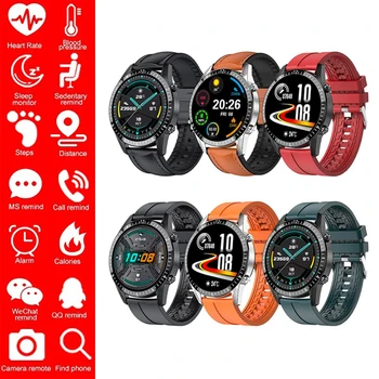 

Smart Watch Sport Metal Heart Rate Sleep Monitor IP68 Waterproof Bluetooth Notification GPS Information For IOS Android 2020