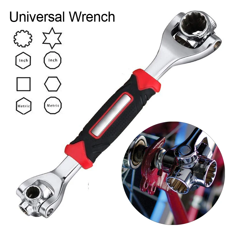 360 Degree Universal Tiger Wrench Tool Socket Works with Spline  Multifucntional Spanner Wrench Torque Keys Car Repair 48 in 1|Wrench| -  AliExpress