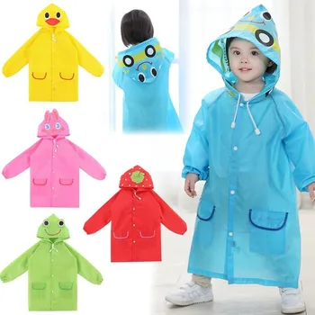 

Waterproof Kid Hooded Lightweight Poncho Raincoat For Children Rain Coat Rainwear Rainsuit Student Cartoon Animal Style Rainwear