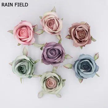 

10pcs Multi-layered Petal Artifical Flowers Flower Head for Wedding Home decoration Christmas Day Flower Well DIY Silk Hardwork