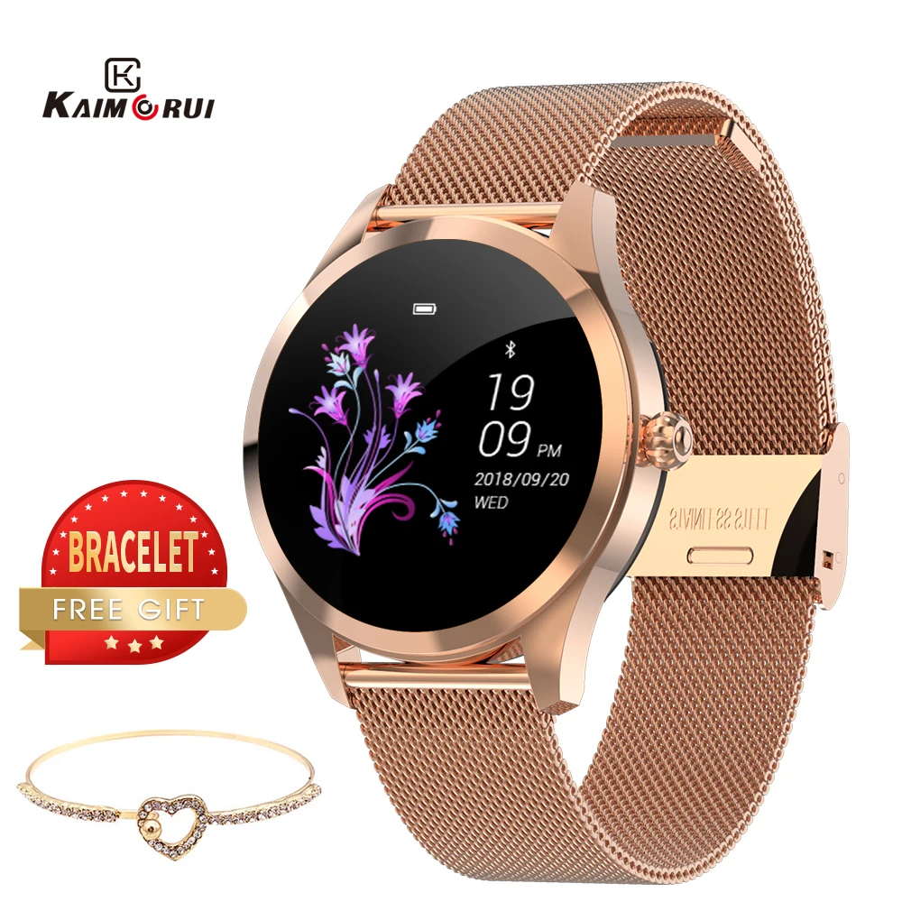  2019 New Smart Watch Women KW10 Heart Rate Bluetooth Smart Watch IP68 Waterproof Smartwatches Physi - 33040198307