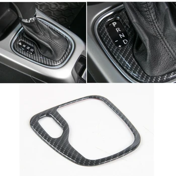 

10x Carbon Fiber Car Gear Panel Protect Trim Cover Decoration ABS Shift Knob Protector Frame Sticker for JEEP Compass 2017~2019