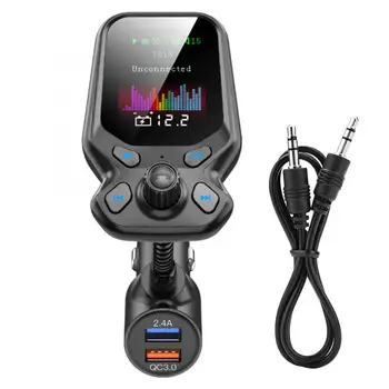 

Car Bluetooth 5.0 FM Transmitter Adapter MP3 Player Hands-Free support for QC3.0 Charger Car Accessories