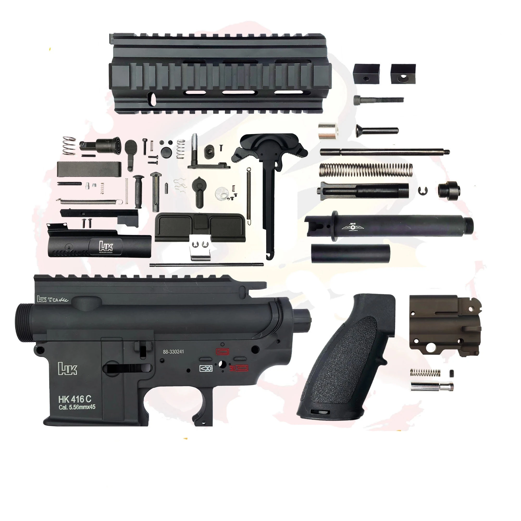 

Zhenduo Toy Nylon LDT HK416 V3.0 Receiver Shell with Metal Parts Toy Gel Ball Gun Accessories