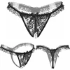 5pcs/lot 5 Style Black Color Pearl Panties Women Underwear Sexy G String Lace Thongs Low Waist Bowknot Strings ► Photo 3/6