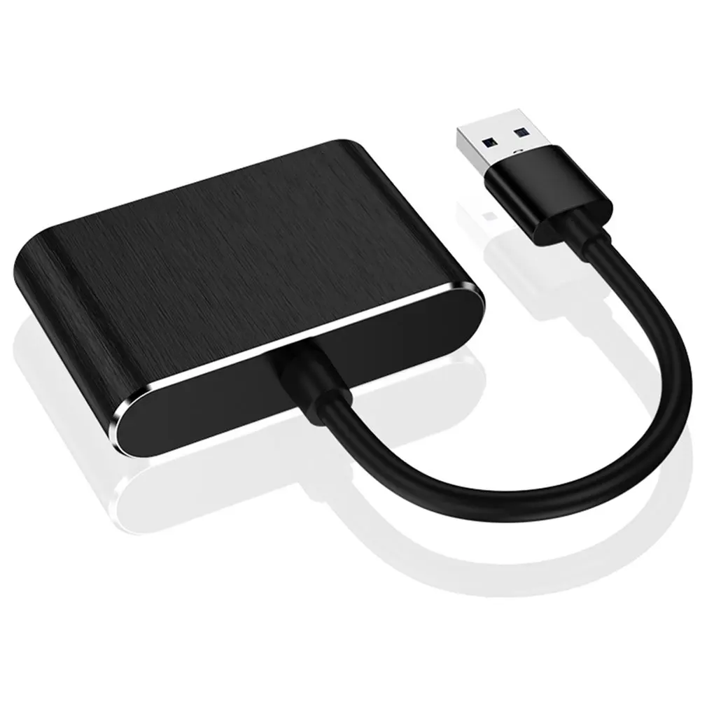 USB 3.0 to Dual HDMI-Compatible USB 3.0 PD Converter 3 in 1 Dock Station Hub 5Gbps Adapter Cable For Phone Macbook Laptop TV