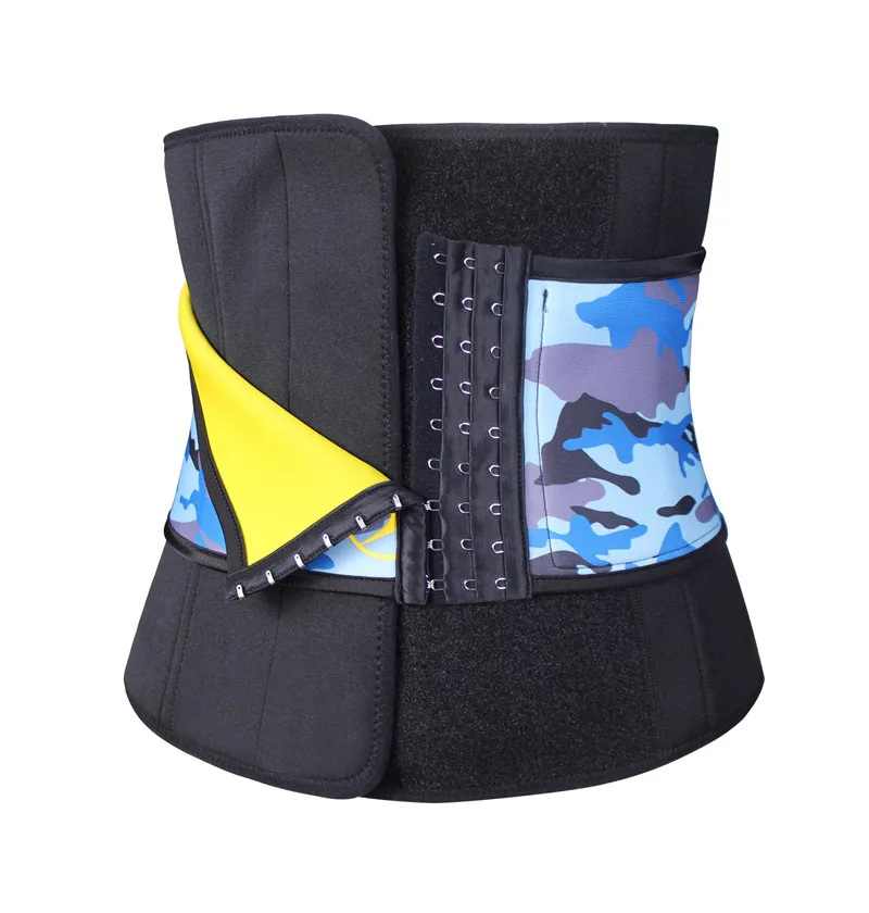 camouflage blue 1 SEXYWG мужской поясной тренажер поддержка спины Неопреновая Сауна Формирователи тела моделирующий пояс потеря веса ремень Корректирующее белье Cincher Fajas корсет - Цвет: camouflage blue 1