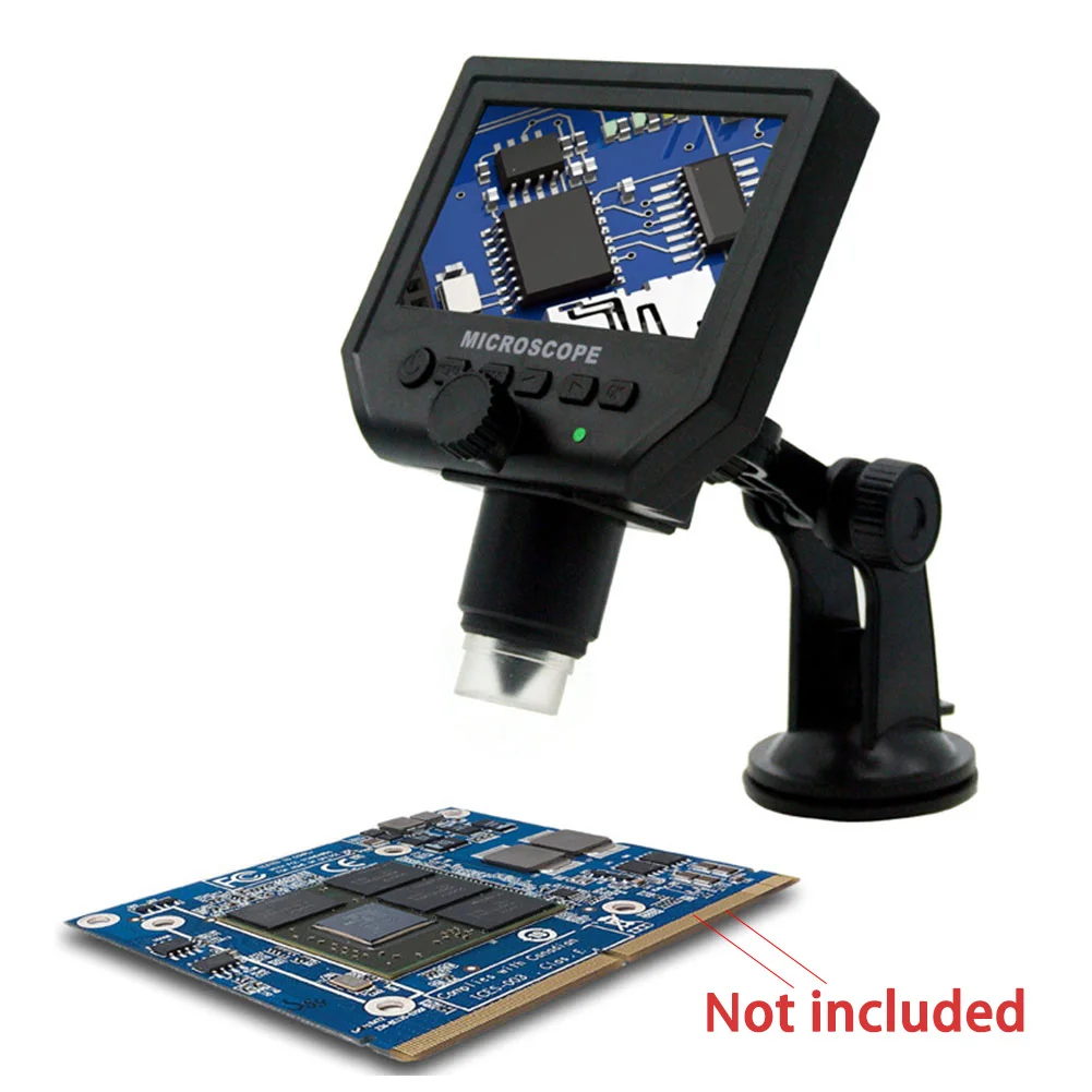 

1-600X Portable Magnifier 4.3inch LCD Display Microscope Durable Digital Stand Continuous Adjustable