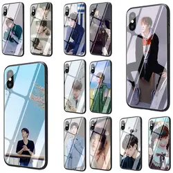 EWAU tfboys wy стеклянный чехол для телефона чехол для iPhone 5 5S SE 6 6s Plus 7 8 Plus X XR XS MAX